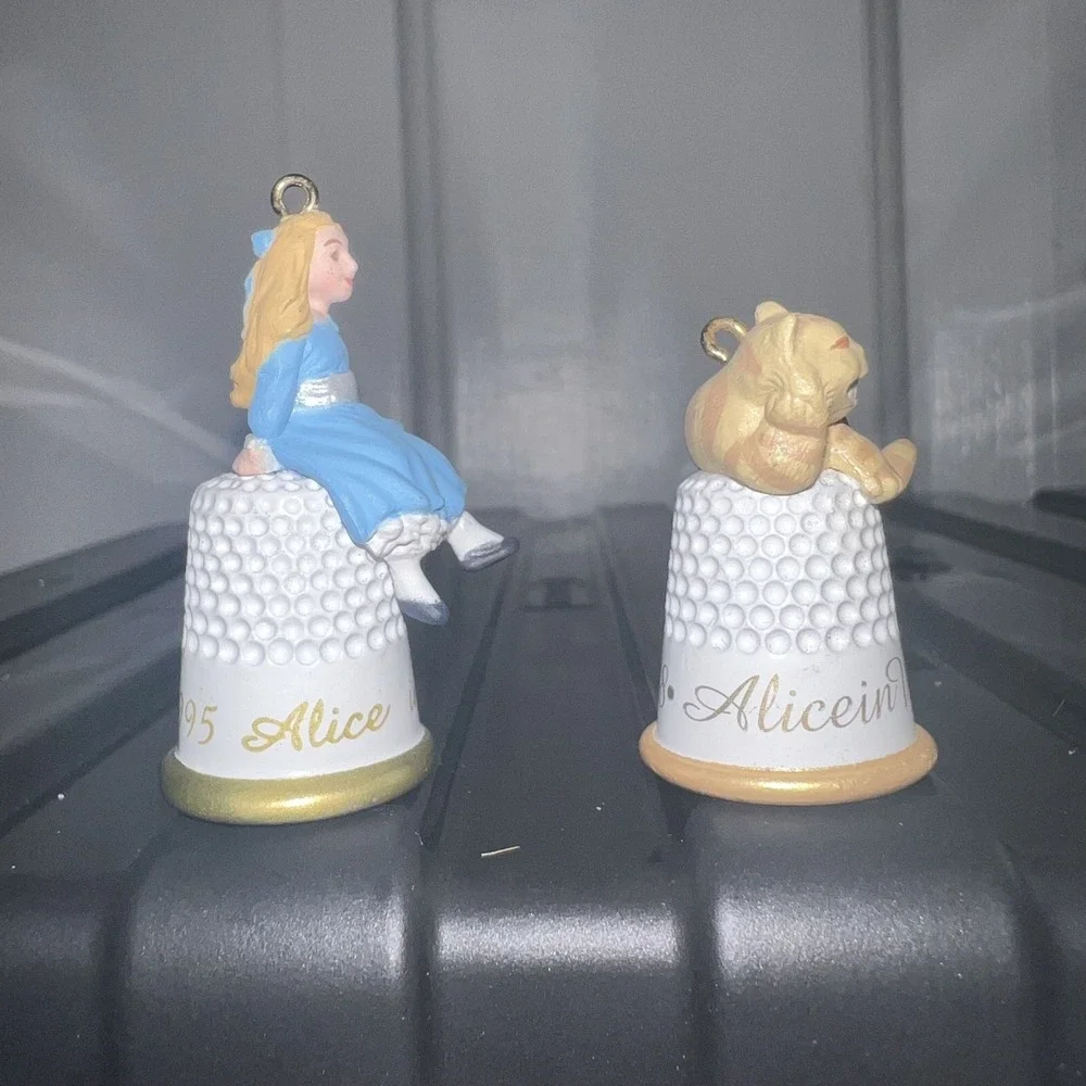 Hallmark Keepsake Mini Ornaments‎ Alice in wonderland Series Complete Set Bell